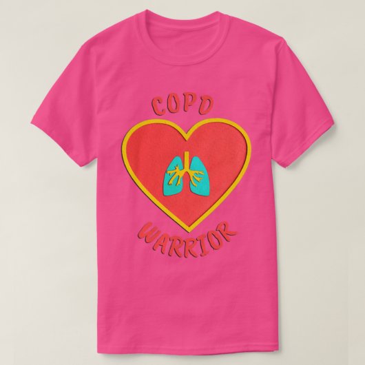 T-shirt Sensibilisation à la Copd (Design devant)