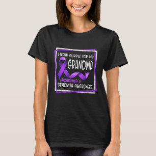 T-shirt Sensibilisation à la démence d'Alzheimer Je porte