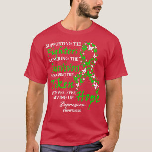 T-shirt Sensibilisation à la dépression en soutien aux com