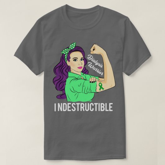 T-shirt Sensibilisation à la dialyse Transplanter le rein (Design devant)