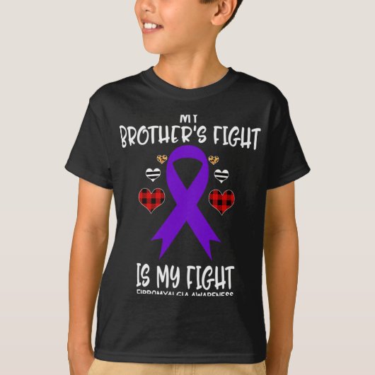 T-shirt Sensibilisation à la fibromyalgie Le combat de mon (Devant)