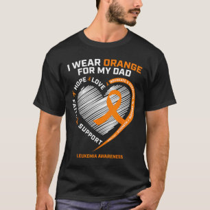 T-shirt Sensibilisation à la leucémie Papa Cadeau Leucémie