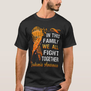 T-shirt Sensibilisation À La Leucémie Ruban Orange Dans Ce