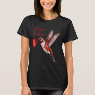 T-shirt Sensibilisation à la maladie cardiaque Guerrière d