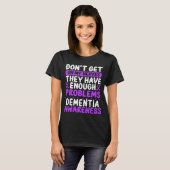 T-shirt Sensibilisation à la maladie d'Alzheimer au ruban (Devant entier)