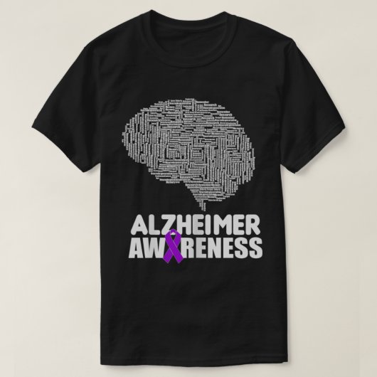 T-shirt Sensibilisation à la maladie d'Alzheimer Marche de (Design devant)