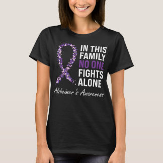 T-shirt Sensibilisation à la maladie d'Alzheimer Ruban pou