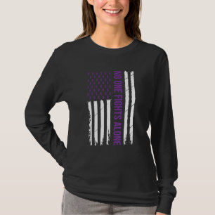 T-shirt Sensibilisation à la maladie d'Alzheimer Ruban pou