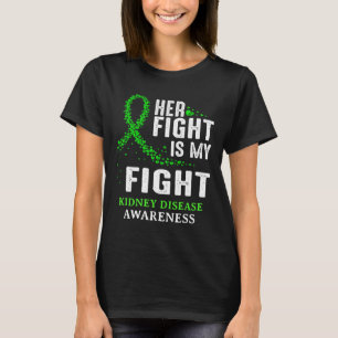 T-shirt Sensibilisation à la maladie Survivante Vert Ruban