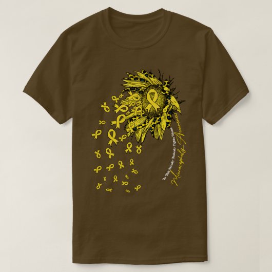 T-shirt Sensibilisation à la microcéphalie tournesol perso (Design devant)