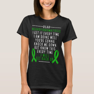 T-shirt Sensibilisation à la neurofibromatose Ruban vert
