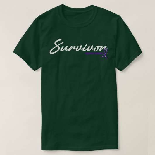 T-shirt Sensibilisation à la neuropathie Survivor Parties  (Design devant)