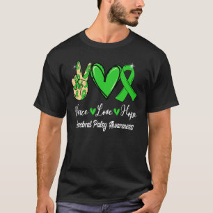 T-shirt Sensibilisation à la paralysie cérébrale Paix Amou