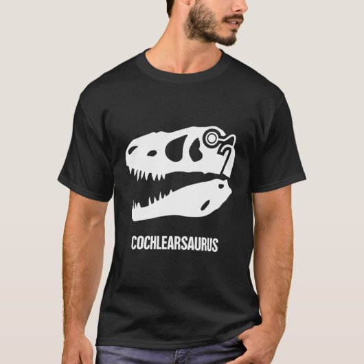 T-shirt Sensibilisation à la perte auditive Dinosaure Coch (Devant)
