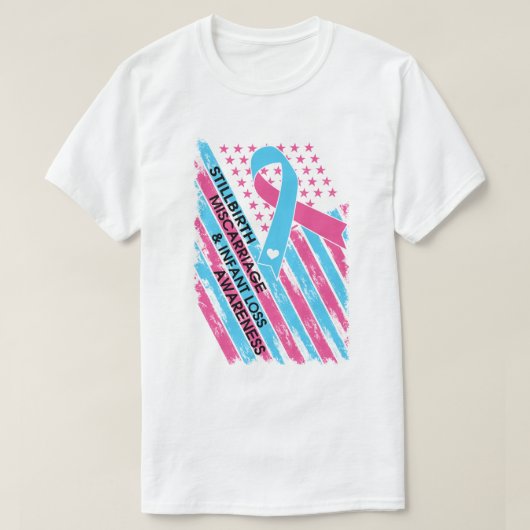 T-shirt Sensibilisation à la perte de l'enfant, de la faus (Design devant)