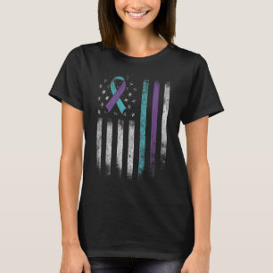 T-shirt Sensibilisation à la prévention du suicide Drapeau