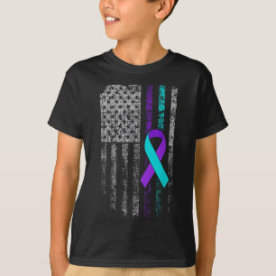 T-shirt Sensibilisation à la prévention du suicide Drapeau