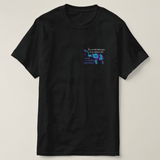 T-shirt Sensibilisation à la prévention du suicide Eléphan (Design devant)