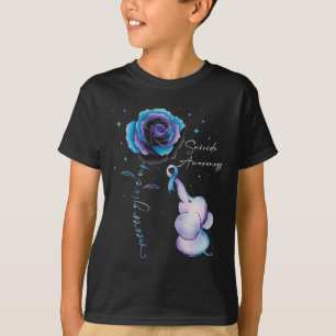 T-shirt Sensibilisation à la prévention du suicide Fleur d