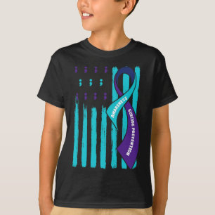 T-shirt Sensibilisation À La Prévention Du Suicide Violet 
