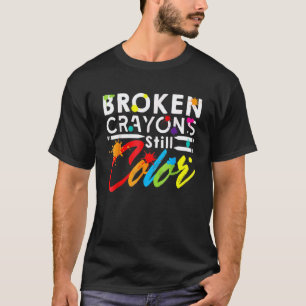 T-shirt Sensibilisation à la santé mentale avec les crayon