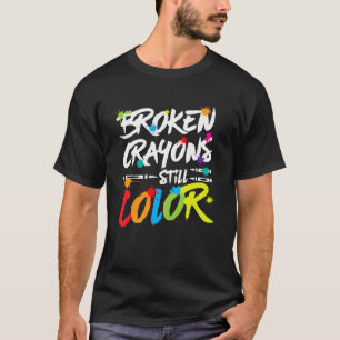 T-shirt Sensibilisation à la santé mentale Crayons brisés