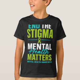 T-shirt Sensibilisation à la santé mentale, fin du stigmat