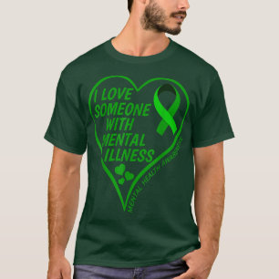 T-shirt Sensibilisation à la santé mentale J'aime quelqu'u