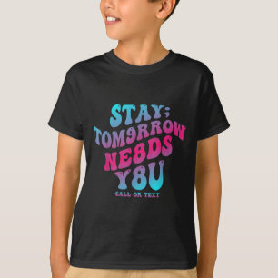 T-shirt Sensibilisation à la santé mentale Restez demain B