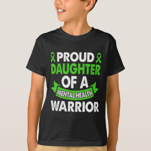 T-shirt Sensibilisation À La Santé Mère Du Guerrier Mental