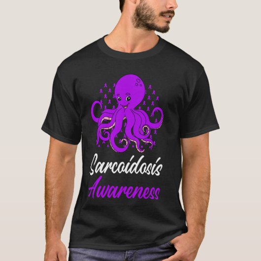 T-shirt Sensibilisation à la sarcoïdose Amusante Octopus P (Devant)