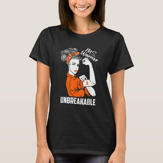 T-shirt Sensibilisation à la sclérose en plaques Ms Warrio (Devant)