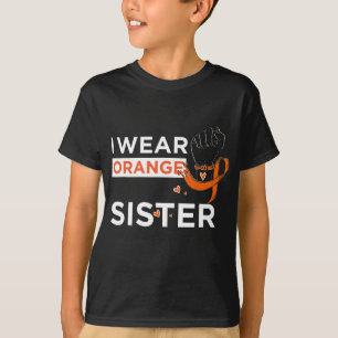 T-shirt Sensibilisation À La Sclérose Mme Je Porte Orange