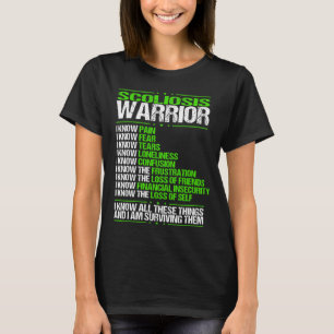 T-shirt Sensibilisation à la Scoliose Je connais Pain Ver