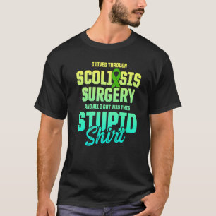 T-shirt Sensibilisation à la Scoliose Survivant du guerrie