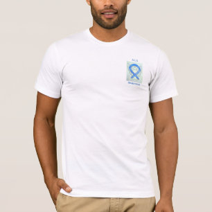 T-shirt Sensibilisation à la SLA Bleu Ruban Angel Tee per