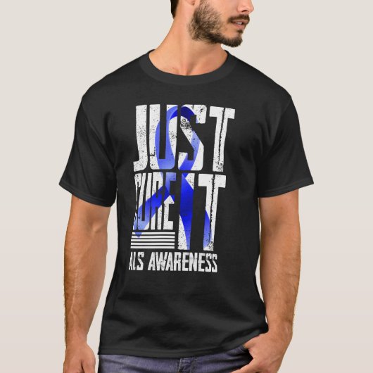 T-shirt Sensibilisation à la SLA Juste guérir la SLA (Devant)