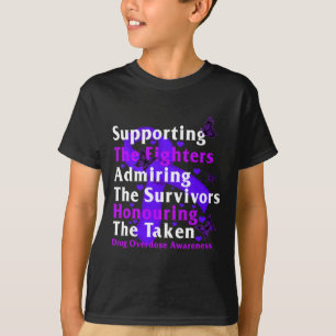 T-shirt Sensibilisation À La Surdose De Drogue À L'Appui D