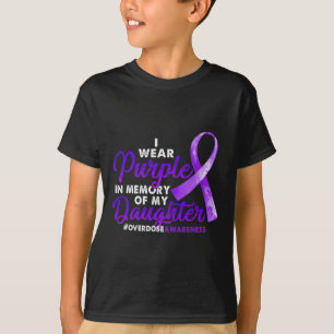 T-shirt Sensibilisation à la surdose Je porte du pourpre p
