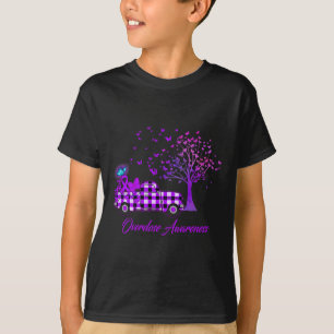 T-shirt Sensibilisation à la surdose violette du ruban pap