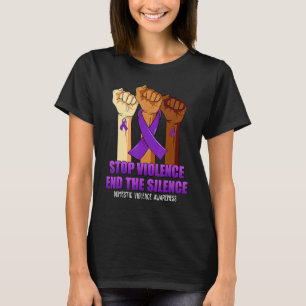 T-shirt Sensibilisation à la violence domestique Arrêter l