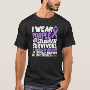 T-shirt Sensibilisation à la violence domestique Je porte
