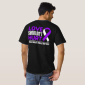 T-shirt Sensibilisation à la violence domestique - L'amour (Dos entier)