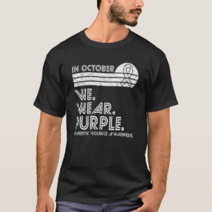 T-shirt Sensibilisation à la violence domestique Octobre N