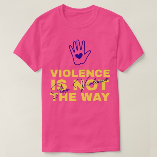 T-shirt sensibilisation à la violence familiale 4 (Design devant)