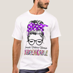 T-shirt Sensibilisation à la violence familiale Ribbon Cad