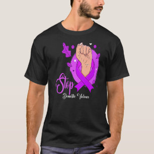 T-shirt Sensibilisation à la violence familiale Ruban viol