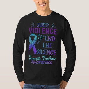 T-shirt Sensibilisation à la violence familiale Ruban viol