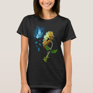 T-shirt Sensibilisation à l'alopécie Tournesol Papillon