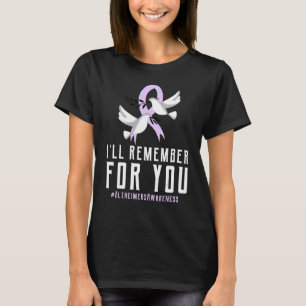T-shirt Sensibilisation à l'Alzheimer Je porte du pourpre